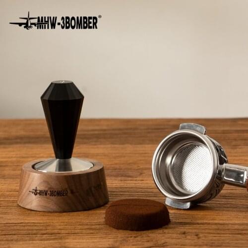 MHW-3BOMBER Coffee Tamper 58mm Barista Tools Coffee Machine Accessories Stainless Steel Reusable Breville Tamping Distributor