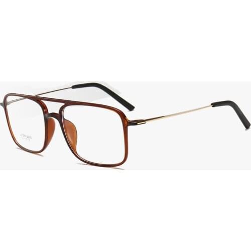 Vintage Glasses Woman Man Double Bridge Retro Eyeglasses Lightweight Optical Glasses Frame Unisex Fashion Eyewear Quality