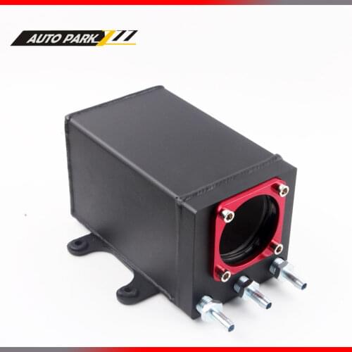 60mm external 044 fuel pump tank racing black Billet aluminium AN6 fitting oil catch can surge
