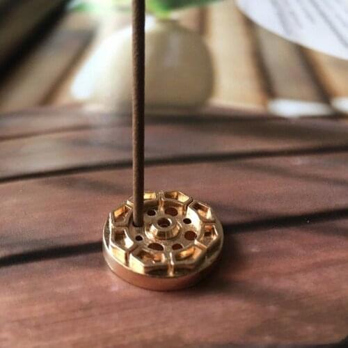 1PCS 9 Holes Mini Lotus Incense Burner Holder Plate for Incense Sticks Cones Small Censer Stand Plate Home Decor