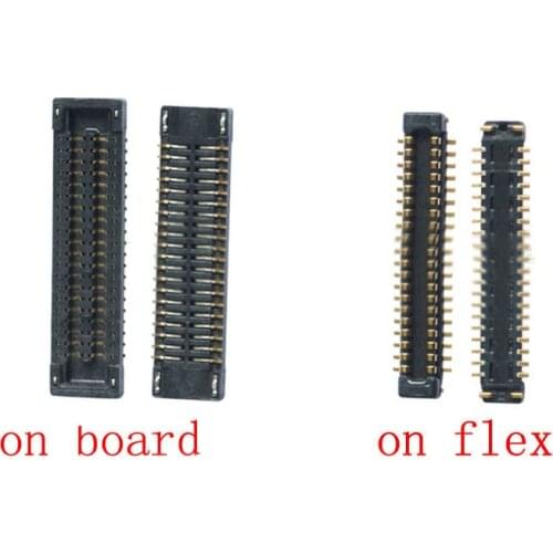 10pcs Lcd Display Screen Flex FPC Connector For Samsung Galaxy G6200 A6S A10S A107 A20S A207 A2070 A207F Plug On Board 40pin