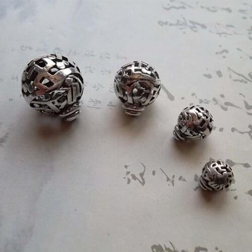 10pcs/lot Craft Handmade Hollow Connector Beads 8mm 10mm 13.5mm 17.5mm 3 Holes Spacer Loose Beads DIY Jewelry Making Findings