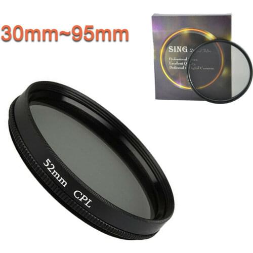 30 37 43 46 49 55 58 62 67 72 77 82mm CPL Camera Circular Polarizing Lens Filter for Nikon Canon DSLR Camera lens