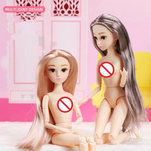 30cm Height Nude Doll 1/6 Bjd Doll 26 Joint Movable Normal Skin Body Dress Up Princess Toy for Girls