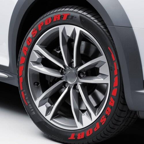3D Permanent Rubber Letters Car Tyre Stickers Sport Car Accessories For Audi A6 C6 4F C5 C7 C8 TFSI E 55 4.0 Tdi Allroad Avant