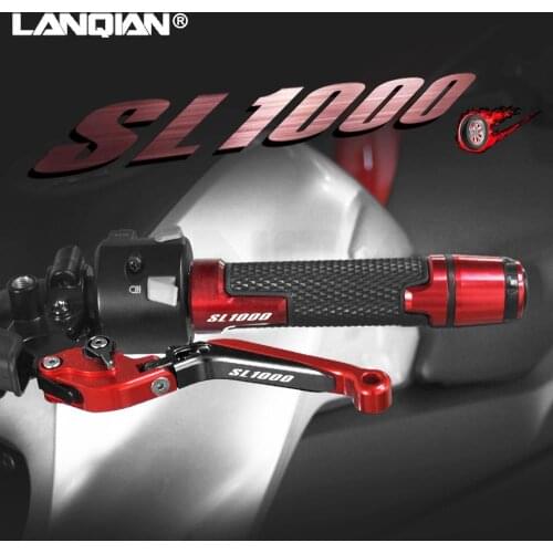 Motorcycle Accessories Aluminum Brake Clutch Levers Handlebar Hand Grips Ends For Aprilia SL1000 SL 1000 2000-2004 2002 2003