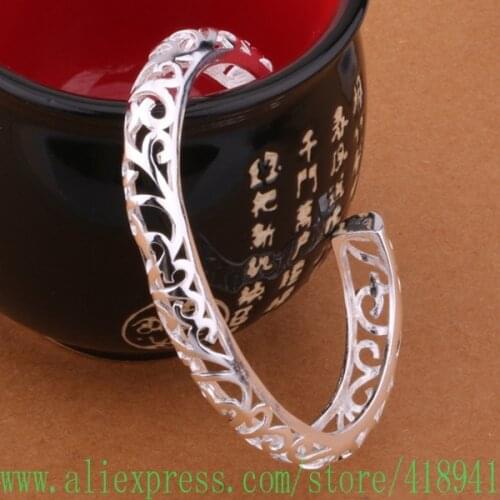 Free shipping silver plated bangle bracelet,silver plated fashion jewelry Bangle /aqdajhka aycajpja B194