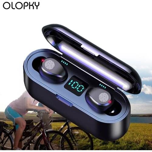 TWS Touch Control 2000 mAh Power Bluetooth Earphone Wireless Headphones LED Stereo Sport Wireless Headsets Fone de ouvido Phone