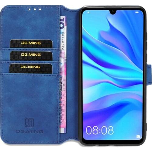 Retro Leather Phone Case For Huawei P30 Lite Nova 4e Case Photo Frame Wallet Phone Protective Slot Flip Wallet Soft Cover