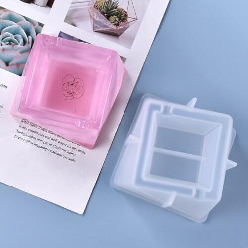DIY Polygon Irregular Ashtray Casting Silicone Mould Plaster Crafts Jewelry Making Tools Crystal Epoxy Resin Mold