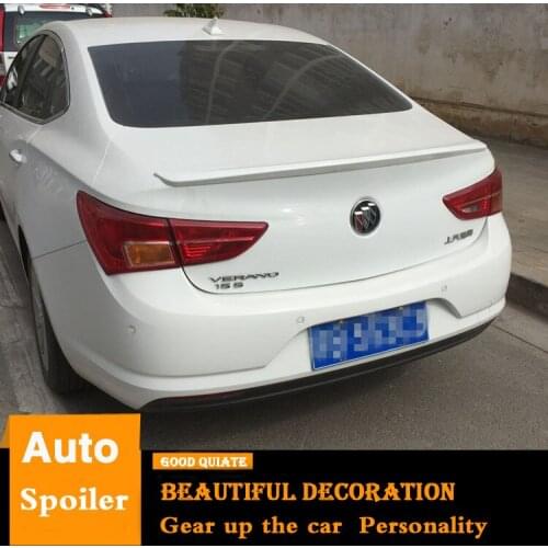 For 2015-2018 Buick Verano Spoiler Sport ABS Material Car Rear Wing Primer Color Trunk Rear Spoiler decoration 2016 2017