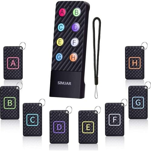 Anti-Lost Louder Beep Key Finder with Lanyard，Finder Locator for Wallet Phone Glasses Luggage Pet Tracker