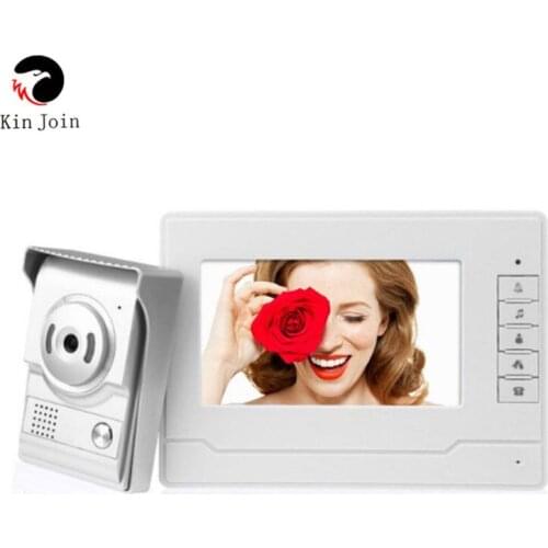 New 7 inch Video Doorbell Monitor Intercom With 1200TVL Outdoor Camera IP65 Door Phone Intercom System