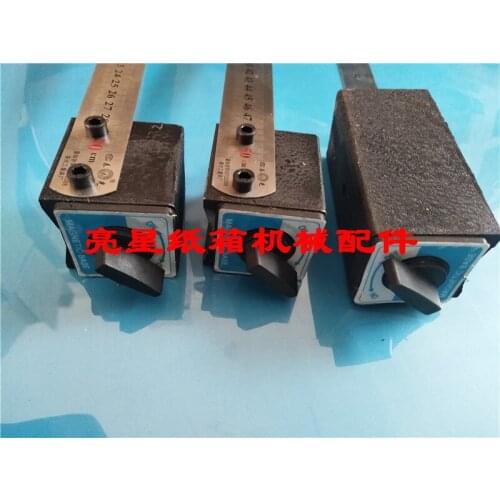 Carton Mechanical Accessories Chinese Ink Painting Printing Grooving Machine Magnetic Holder Block Feet Cardboard Magnetic Ruler