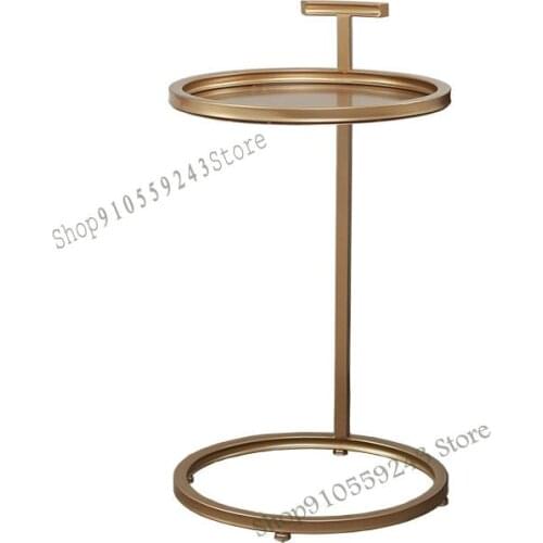 Nordic Coffee Table Side Table Wrought Iron Small Corner Table Small Apartment Living Room Round Sofa Light Luxury Side Table Me