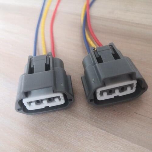 2pcs/lot Ignition Coil Pack Wiring Harness Connector Plug For Nissan Altima Sentra X-Trail 2001-2007 2008 2009 2010 2011 2012