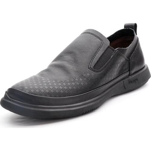 Soft-Sole Men Genuine Leather round-Toe Lace-up men casual natural leather loafers Business Men Shoes,Men Dress Shoes cowhide