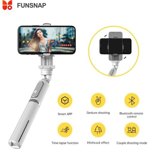 FUNSNAP Mini Stabilizer Smartphone Gimbal Selfie Stick Pocket Palo Bluetooth Live Streaming Devices Universal for iOS Android