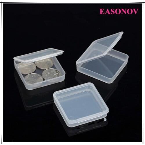 New transparent plastic box storage box rectangular small box 10pcs / lot