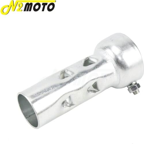 50mm/ 2" Drag Pipes Exhaust Baffle 4" & 8" Muffler Silencer Removable DB Killer Noise Sound Eliminator Can for Harley Sportster