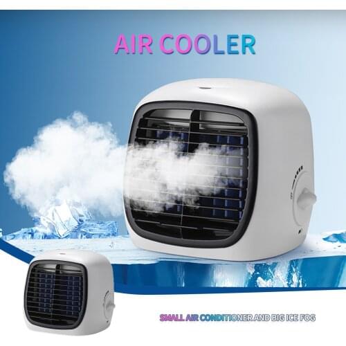 Portable Cooling Desktop Fan Usb Water Cooling Fan Humidifier Purifier Multifunction Summer Mini Desktop Air Conditioner#db4