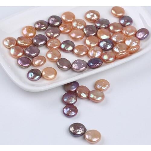 12-13mm Coin Shape Baroque Loose Freshwater Pearl Wholesale Loose Freshwater Beads For Jewelry Making