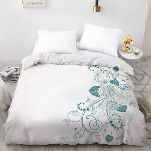 1 Pcs 3D Printed Simple Flower Duvet Cover 240x220 King Size Printing NO Pillowcases And NO Sheets Home Textiles Comforter