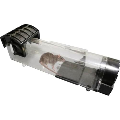 100PCS/LOT Transparent View Catching Live Mouse Trap Station