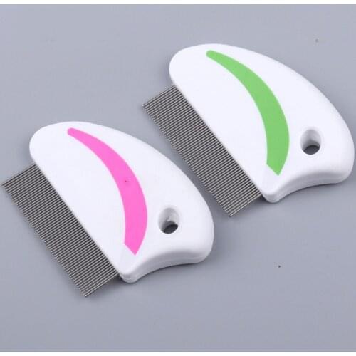 Pet Flea Straight Combs To Remove Lice Super Dense Stainless Steel Needle Beauty Comb For Dogs Cats Cleaning Grooming Supplies