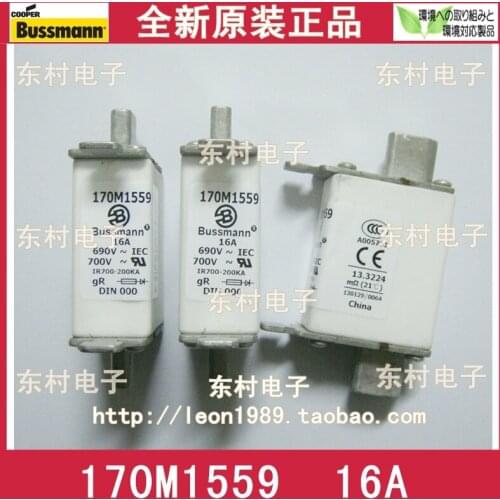 [SA]US COOPER BUSSMANN Fuses 170M1559 170M1559D 16A 690V fuse--5PCS/LOT
