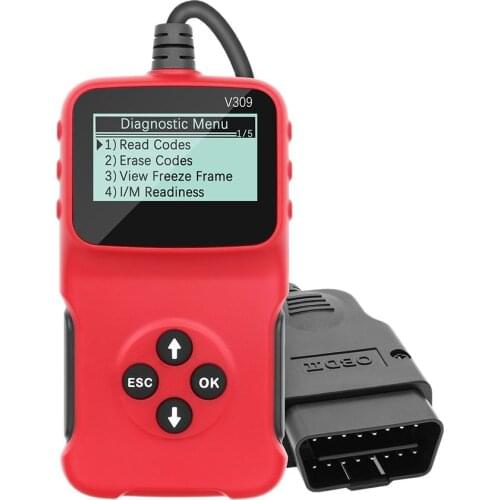 V309 OBD Code Reader Read/Clear Fault Code I/M DTC OBD2 OBDII / EOBD USB OBD 2 Car OBD Diagnostic Scanner Auto Tool PK CR3001