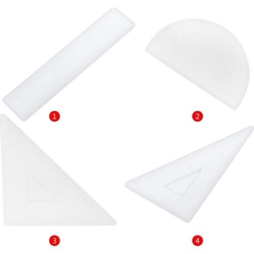 Silicone Mold Ruler Mirror DIY Crafts Jewelry Handmade Stationery Epoxy Resin