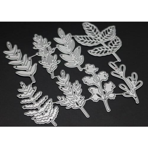 Leaves Metal Cutting Dies Stencils for Fustelle Metalliche Per Scrapbooking Card Decor DIY Craft Aper Cards Making Arrivage New
