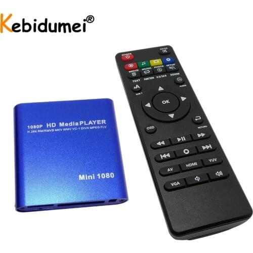HDD Multimedia Player 1080P USB External Media Player With HDMI-compatible SD Media TV Box Support MKV H.264 RMVB WMV HDD Player
