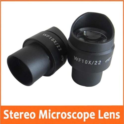 WF10X 22mm Adjustable High Eyepoint Wide Angle Stereo Microscope Eyepiece Lens 30mm with Rubber Eye Caps and Reading Scale