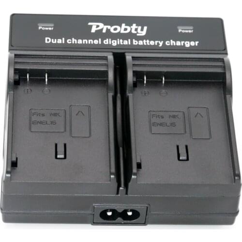 Probty EN-PEL15 EN EL15 EN-EL15 Dual Charger For Nikon D7000 D800 D800E V1 MB-D11 MB-D12