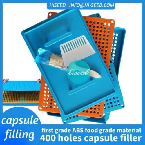 0#100 -400 Hole Capsule Filling Plate Shell Filler Medicine Device Household Powder Artifact