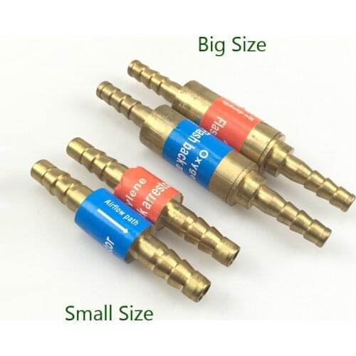 1PC 3/8" Big Oxygen Flashback Arrestor Check Valve Flame Buster For Pressure Reducer Regulator Gas Cutting Torch For Pipe