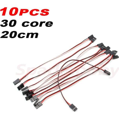 10PCS Sparkhobby Male to Male 30 core 3 pin Extension wire 20cm for connecting flight controller RC Quadcopter aircraft models