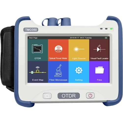 1310/1550/850/1300/1625nm SM MM PON OTDR Optical Fiber OTDR Tester With Power Meter VFL Optical Light Source TMO350
