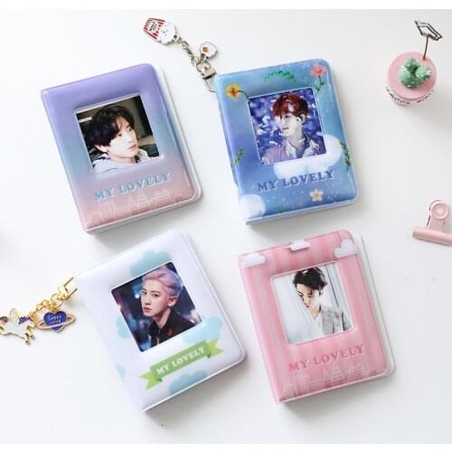 Colorful Album Clear Pockets Holds 36 Mini Photos Instax Photo Album for Fuji Instax & Name Card 7s 8 25 50s Mini Photo Album