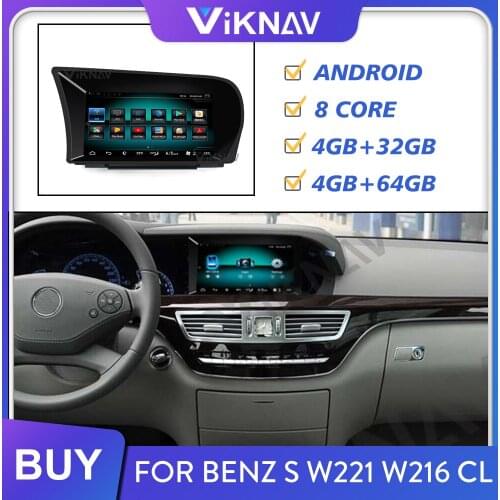 9.33 inch car GPS navigation radio player auto GPS stereo multimedia player tape recorder for-Benz S W221 W216 CL 2010-2013