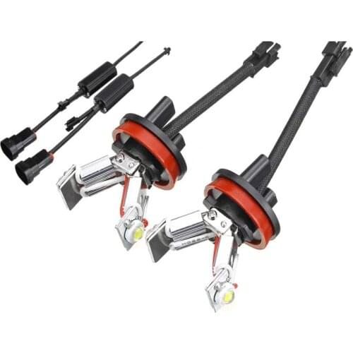 DHBH-2Pcs Car LED Angel Eye Light 6000K H8 Light Bulb for BMW E82 E87 E90 E91 E92 M3 E93 E60 E61 E63 E70 X5 E71 X6 E89 Z4