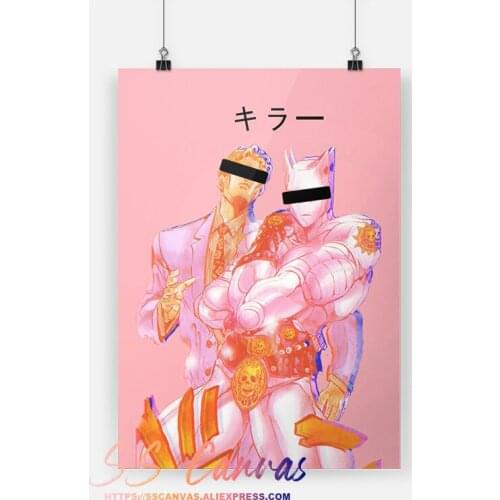 Jojo Aesthetic Yoshikage Kira Canvas Painting Home Decor Wall Art Pictures Bedroom Study Living Room Decoration Prints Poster