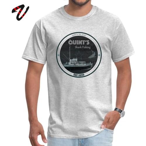 T Shirt Quints Shark Fish Amity Island Tshirt Men T-Shirts Short Sleeve Knights Of The Zodiac Fashion Valencia Simple Tops Tees