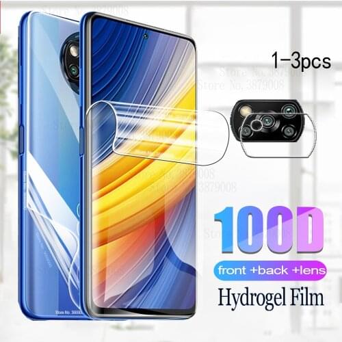 Hydrogel Film For POCO X3 Pro Global Version Screen Protector For xiaomi poco x3pro x 3 pocox3 pro Camera Phone Protective Film