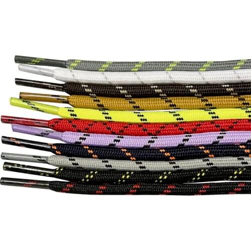 Hot Sale Round Shoe Laces of Polyester Shoelace Strings for Working Hiking Boots 120 - 140 CM