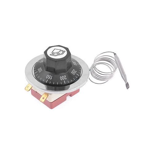 Oven Rotary Knob Temperature Controlled Capillary Thermostat 50-300 Celsius N.C