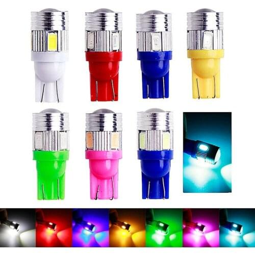 2Pcs New T10 W5W WY5W 168 921 501 2825 Super Bright LED Car Interior Reading Dome Lights Auto Parking Lamp Wedge Tail Side Bulbs