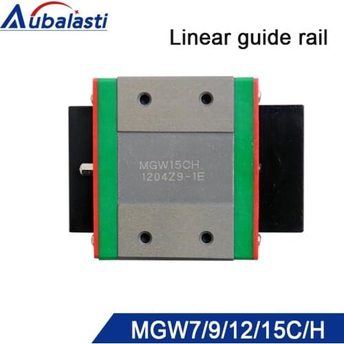 Linear guide rail mgw9 mgw12 mgw12h mgw15 linear rail linear bearing use for engraving and cutting machine